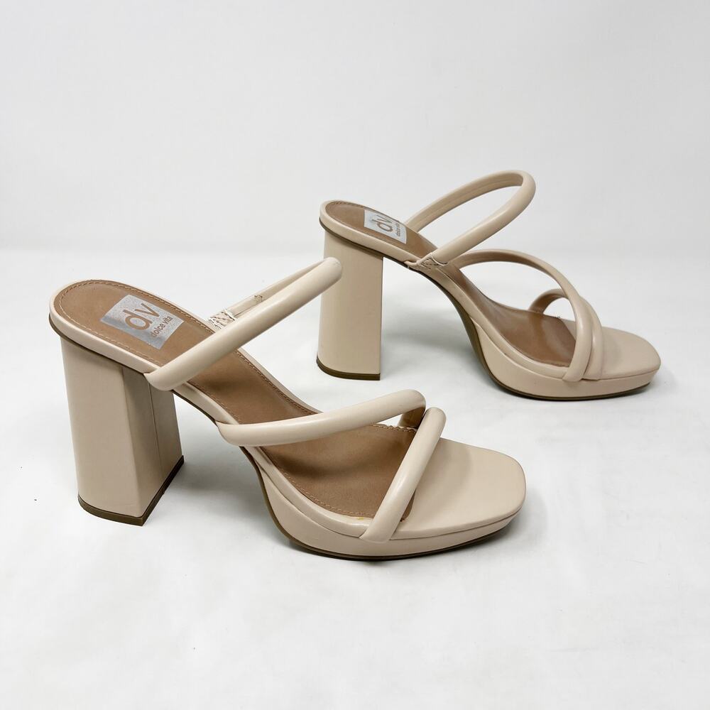 [DV Dolce Vita] Nude Tan Pyro Strappy Heeled Platform Sandals NEW Size 9.5